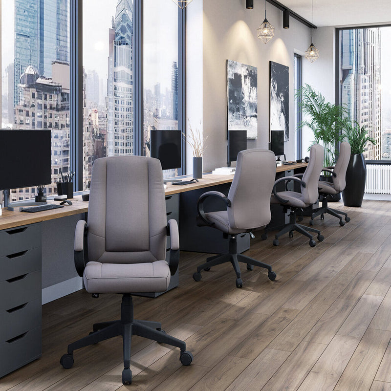Nautilus Dorset chair in grey fabric in office location