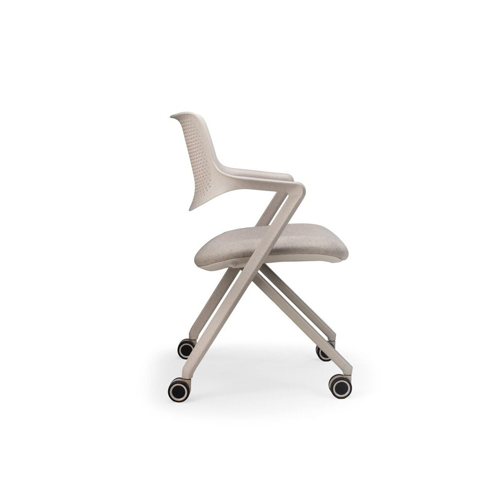 Emma conference chair in oatmeal sustainable finish