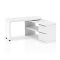 White Fleur home desk extended view