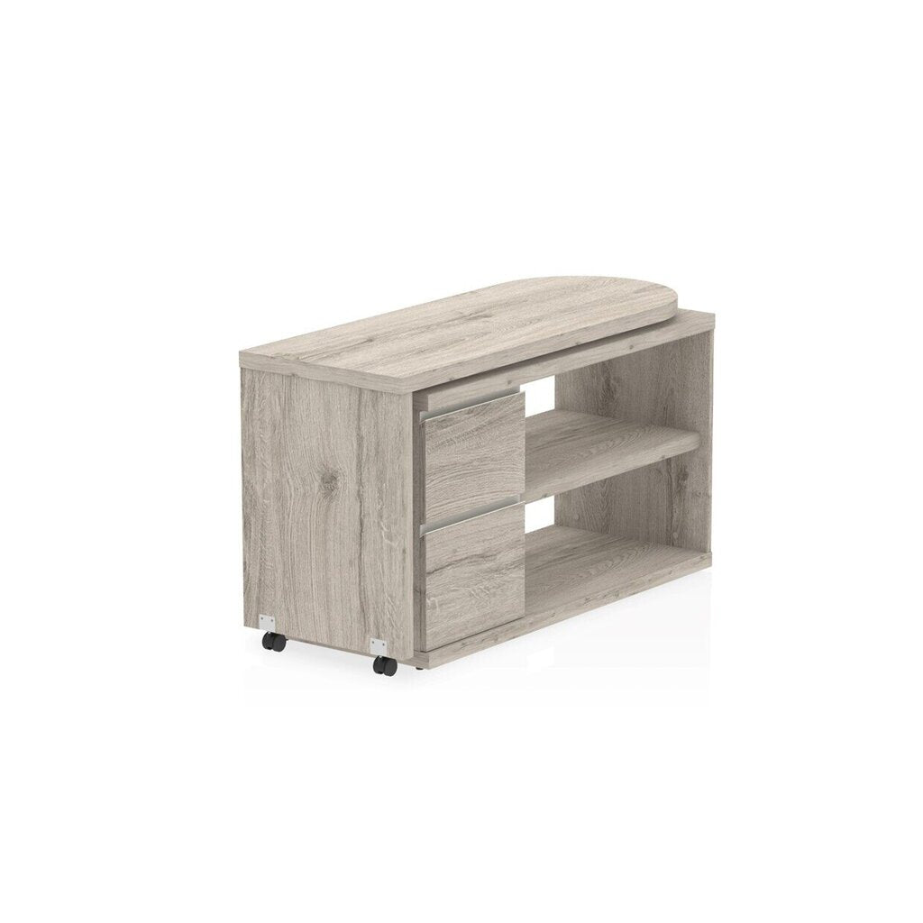 Grey Oak Fleur home desk compact