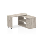 Fleur home desk 90 degree - Grey Oak finish