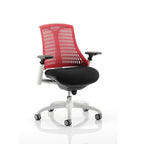 Dynamic Flex chair - White frame with Red back