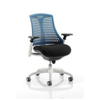 Dynamic Flex chair -White frame with Blue back
