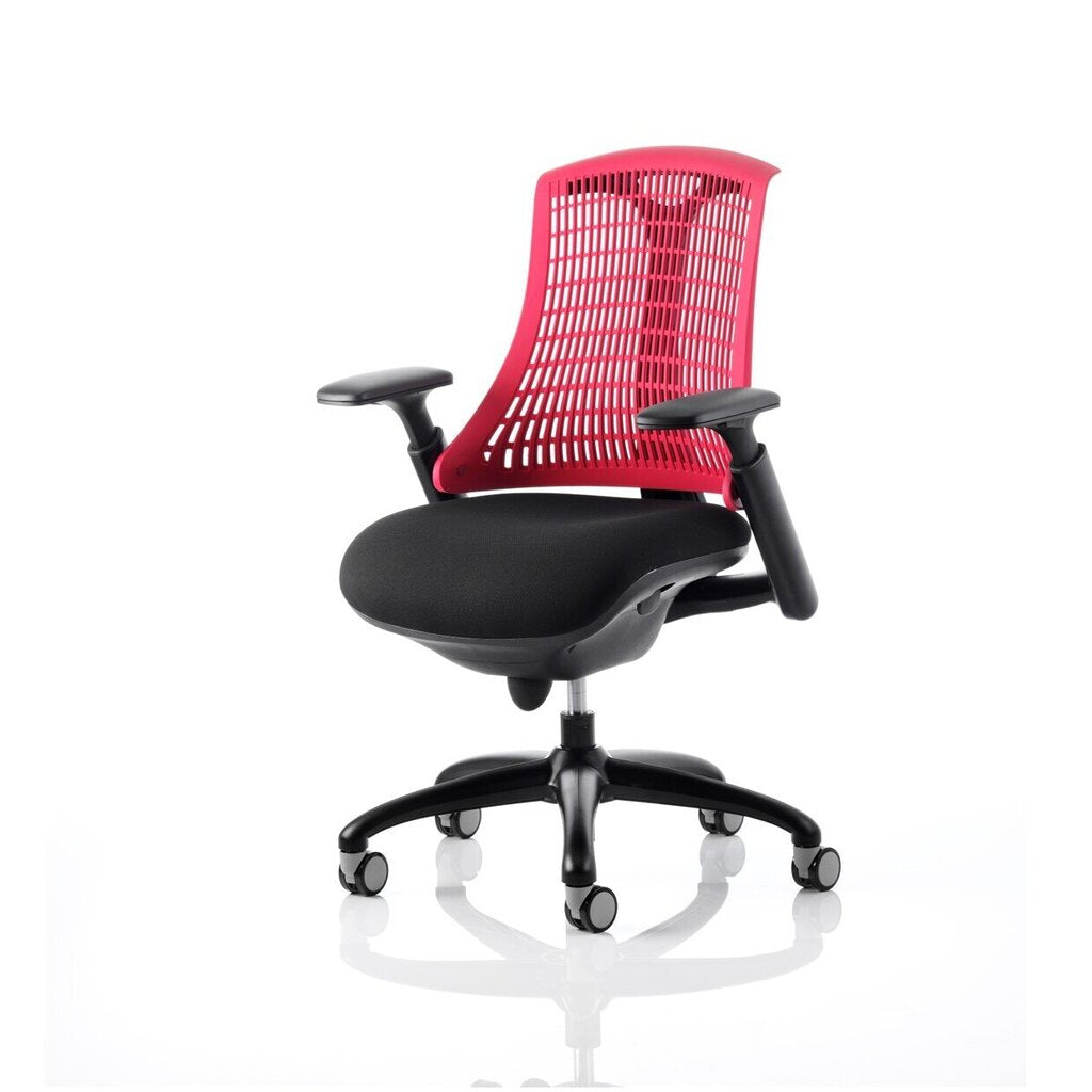 Dynamic Flex chair - black frame with red back
