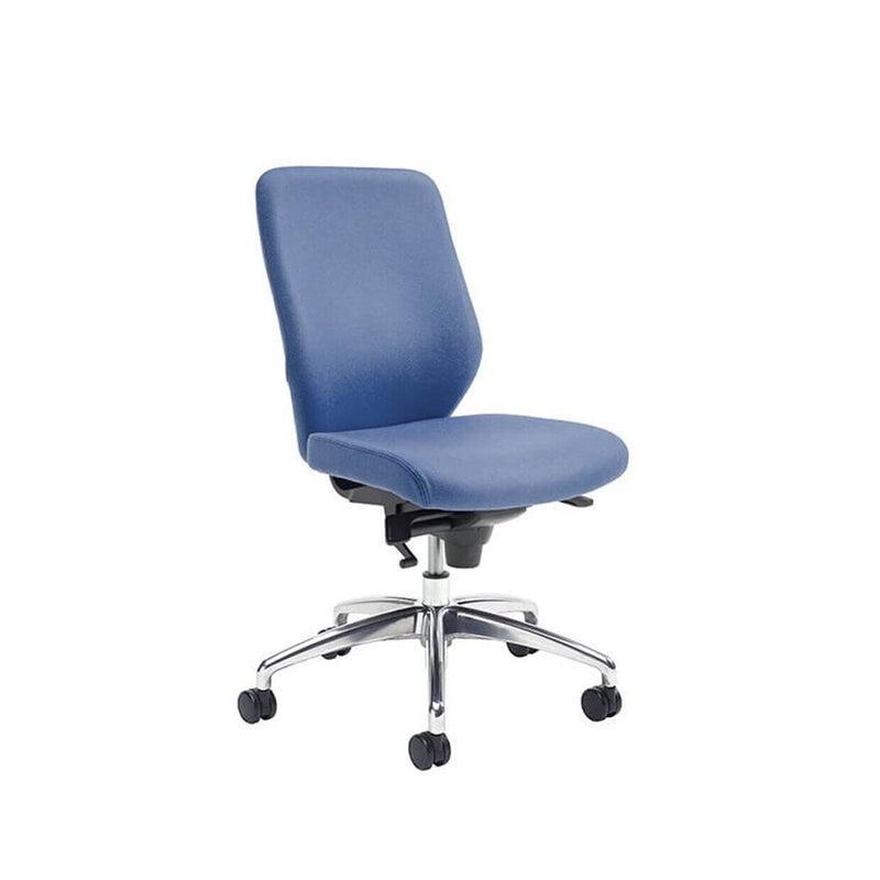 Riva task chair with polished base