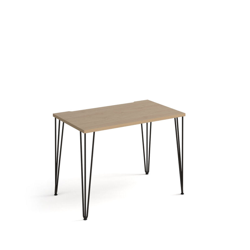 Tikal oak hairpin desk