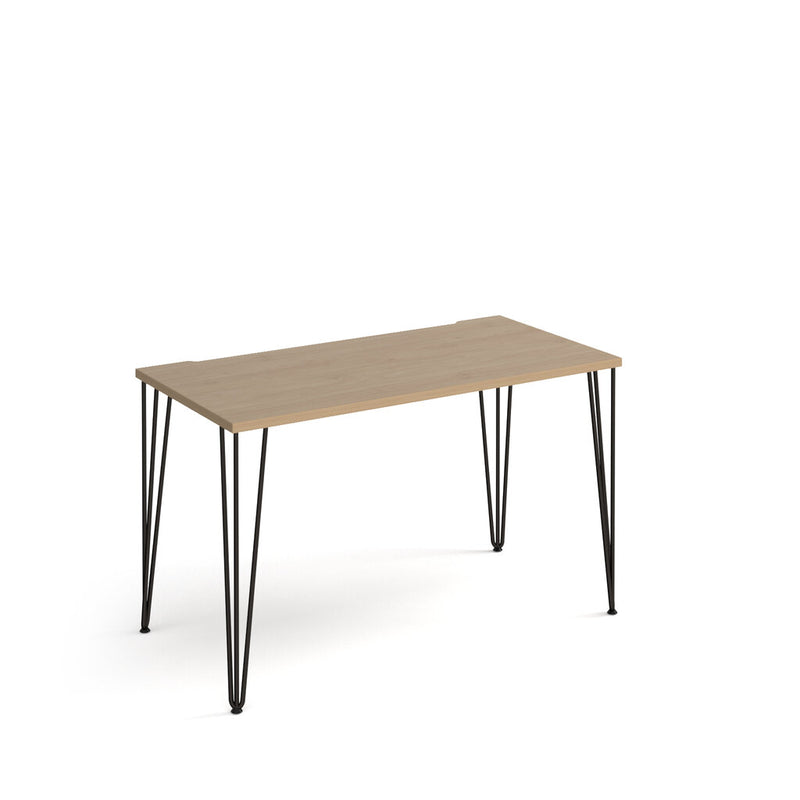 Tikal 1200 oak hairpin desk