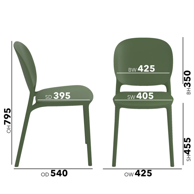 Dams Everly chair dimensions