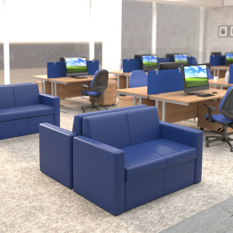 Dams Oslo vinyl two seater sofas