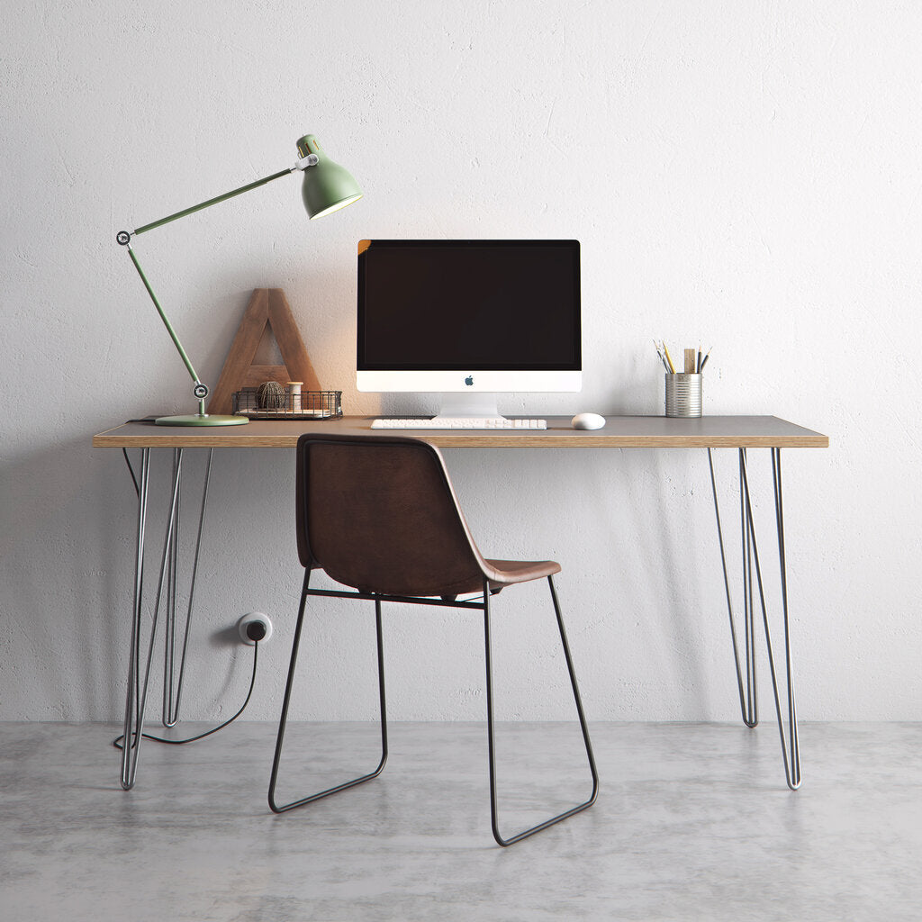 Hairpin desk Grey