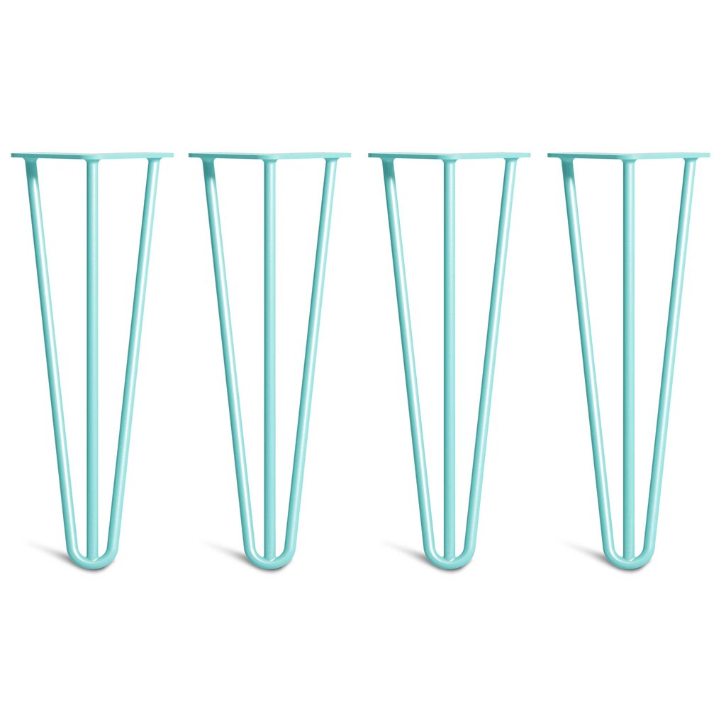 Hairpin desk legs duckegg blue