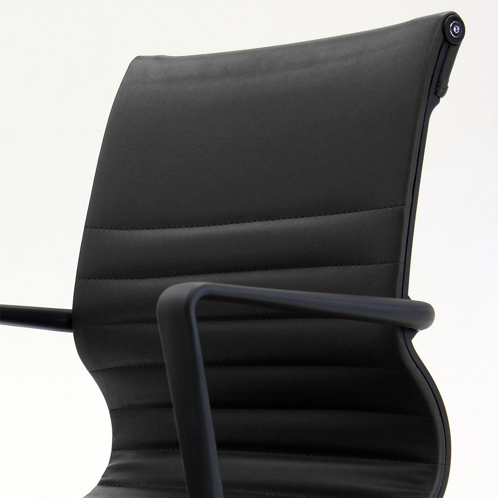 Verco Flux black faux leather detail