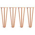 Hairpin desk legs orange