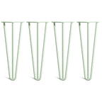 Hairpin desk legs pastel green