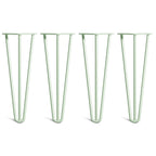 Hairpin desk legs pastel green