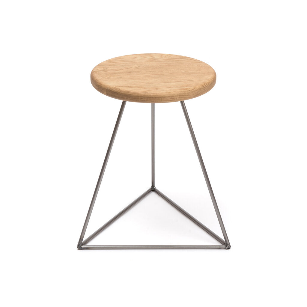 Prism stool clear frame