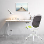 Hairpin desk in white