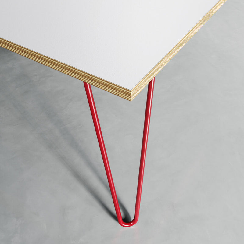Hairpin bench red