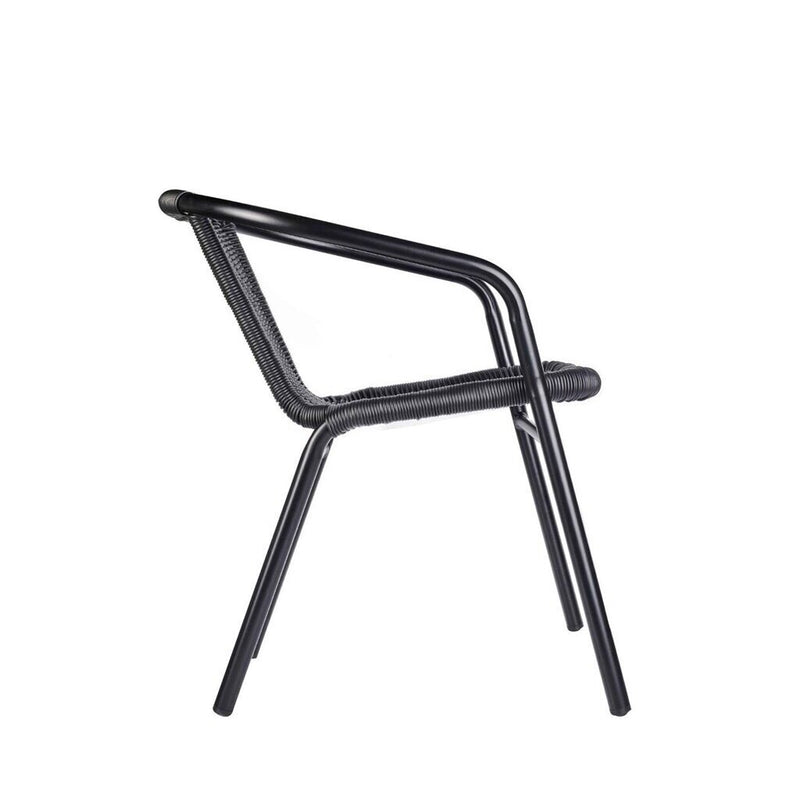 Wicker armchair profile