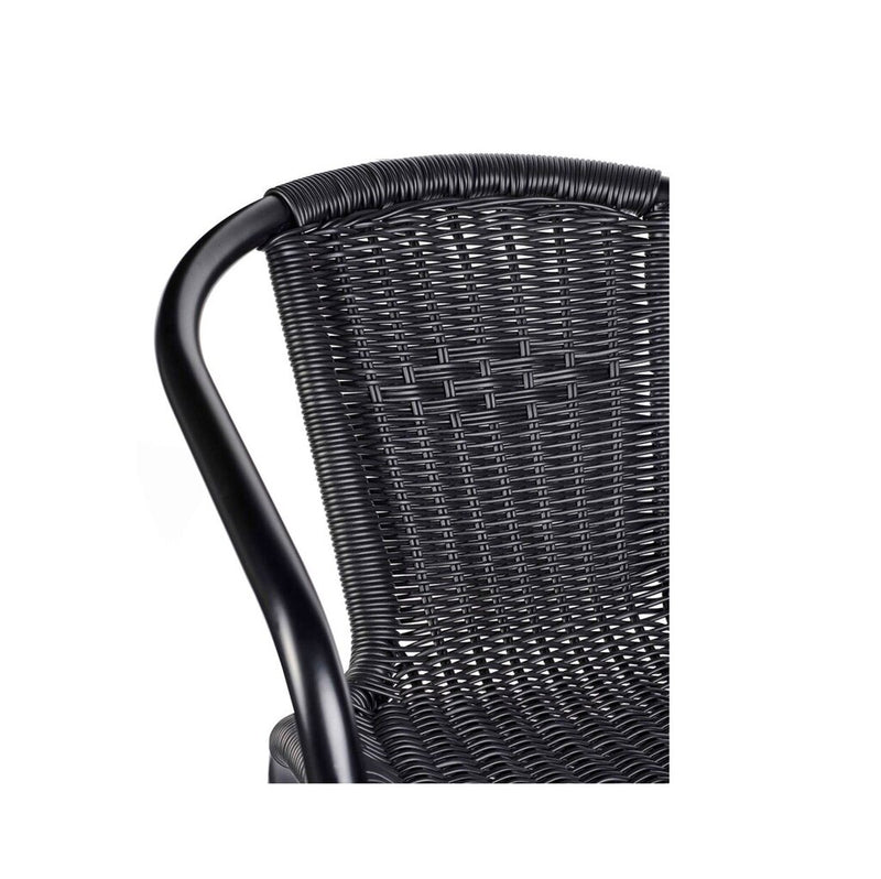 Wicker armchair detail