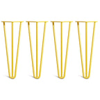 Hairpin desk legs yellow