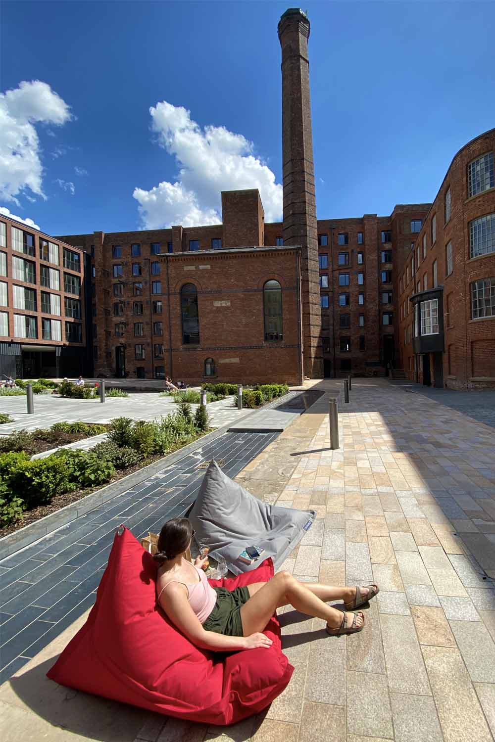 Oxford Beanbag MOSA on patio